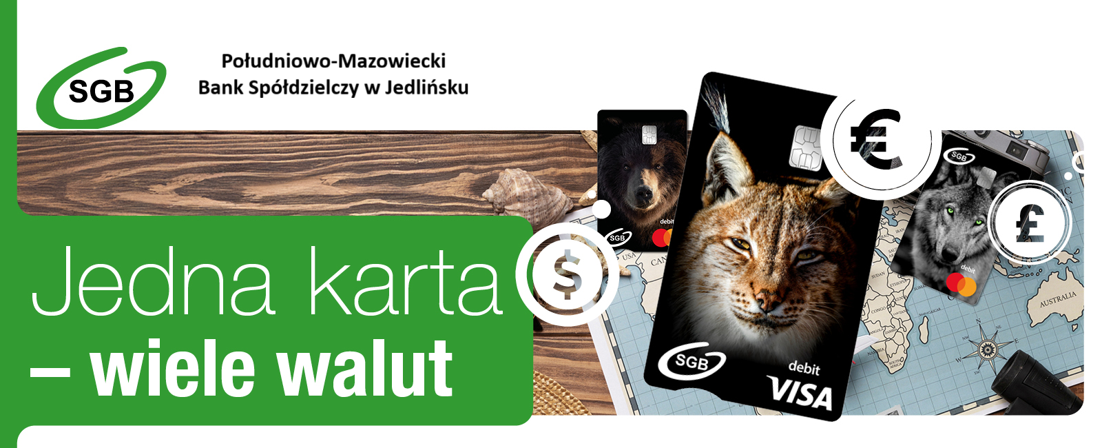 Zdjęcie kart z wielwalutowością