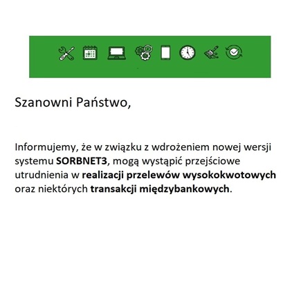 SORBNET3 Niedostępność