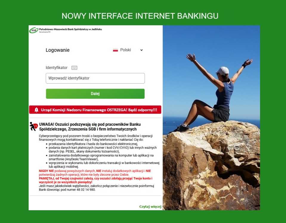 Nowy interace Internet Bankingu