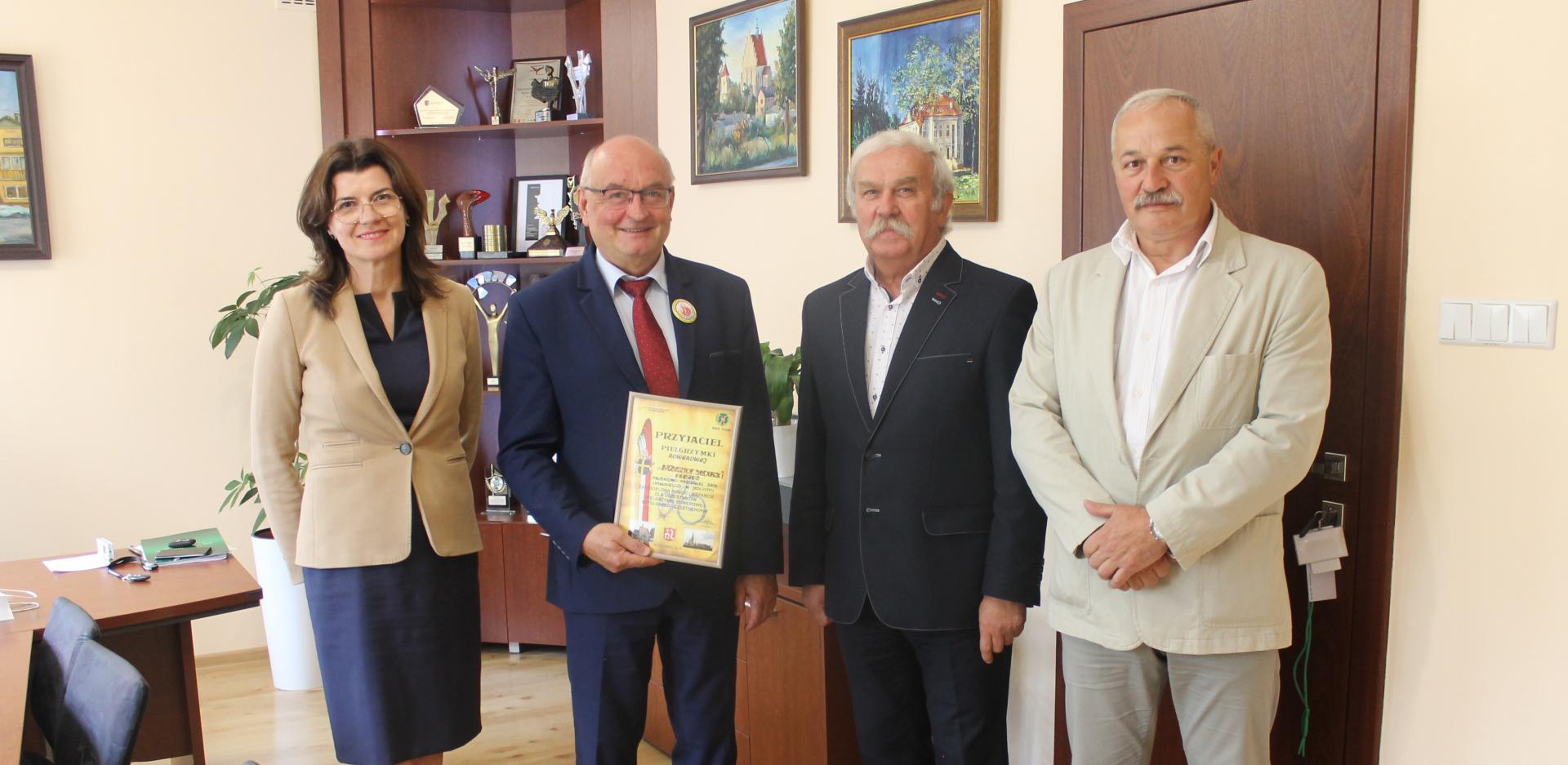 Podziękowanie dla Prezesa P-MBS w Jedlińsku